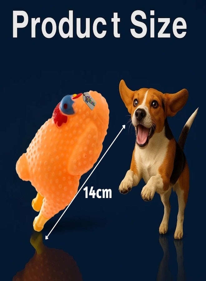 Western Era Turkey Chicken Squeaky Dog Toy | Realistic Roasted Bird Design | Fun Chew & Play Toy for Dogs | Soft Rubber Squeaker Toy for Puppies, Small & Medium Breeds | Fetch & Stress Relief - Image 3